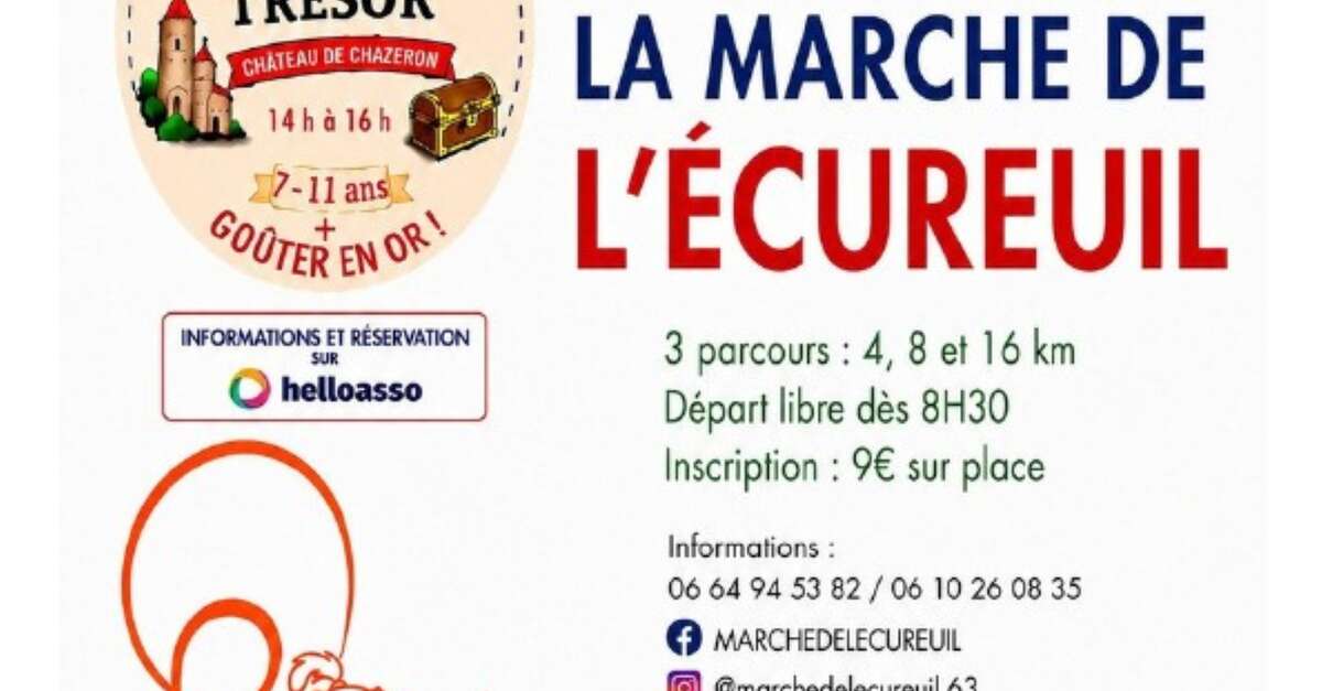 La Marche de l'Écureuil à Châtel-Guyon